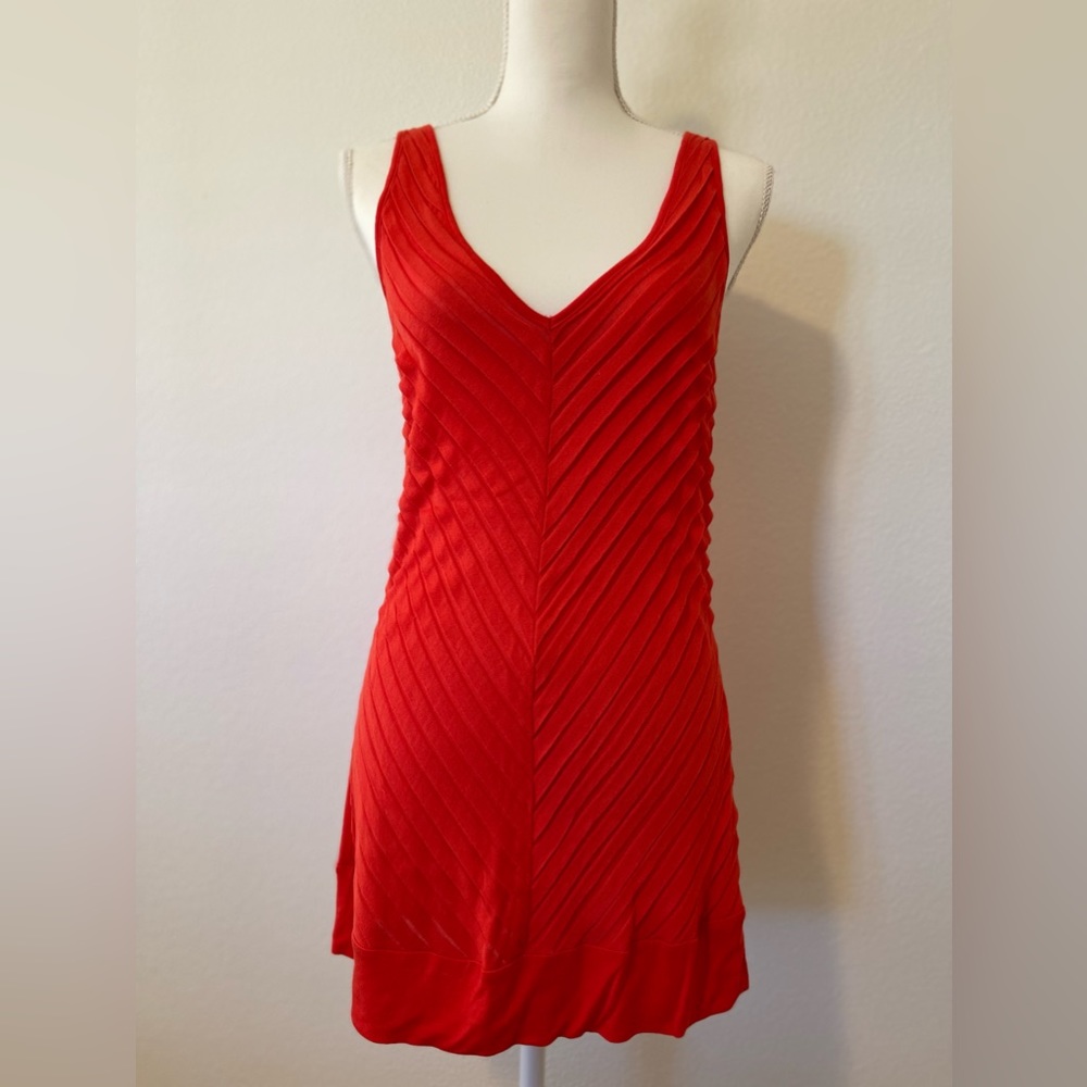 AREA Womens Sleeveless Dress Red Large